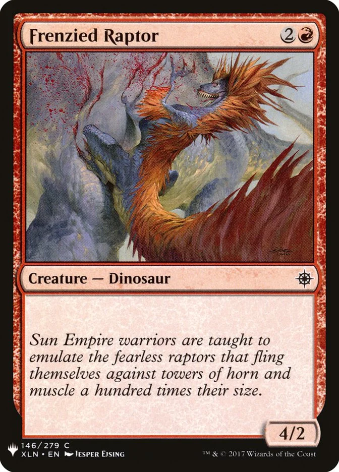 Frenzied Raptor 「PLST/XLN-146」「EN」