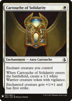 Cartouche of Solidarity #AKH-7 · Magic: The Gathering