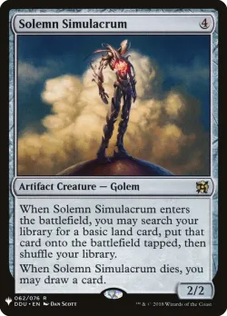 Solemn Simulacrum #DDU-62 · Magic: The Gathering