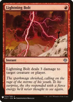 Lightning Bolt #E01-54 · Magic: The Gathering