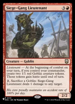 Siege-Gang Lieutenant #M3C-113 · Magic: The Gathering