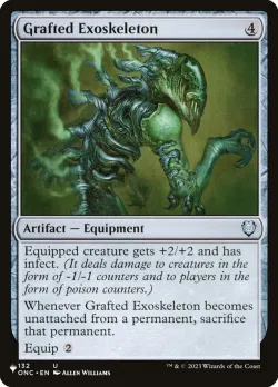 Grafted Exoskeleton #ONC-132 · Magic: The Gathering