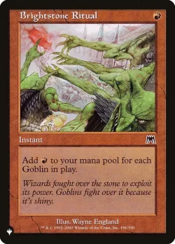 Brightstone Ritual #ONS-191 · Magic: The Gathering