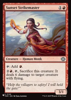 Sunset Strikemaster #TDM-126 · Magic: The Gathering