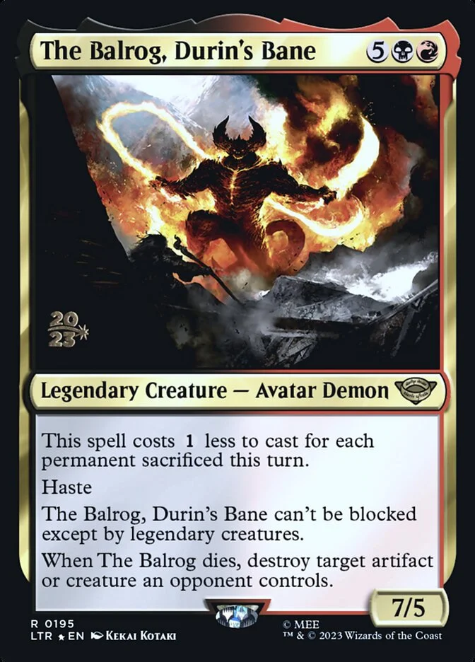 The Balrog, Durin's Bane 「PLTR/195s」「EN」