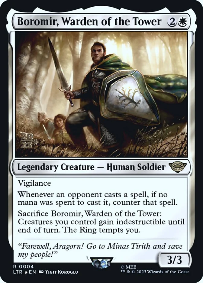 Boromir, Warden of the Tower 「PLTR/4s」「EN」