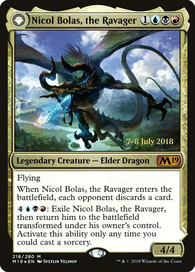 Nicol Bolas, the Ravager // Nicol Bolas, the Arisen 「PM19/218s」「EN」