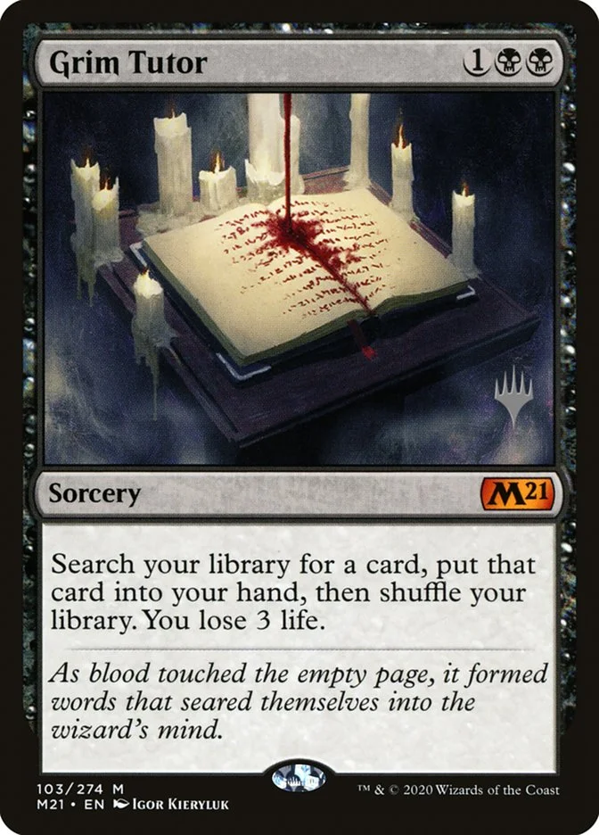 Grim Tutor 「PM21/103p」「EN」