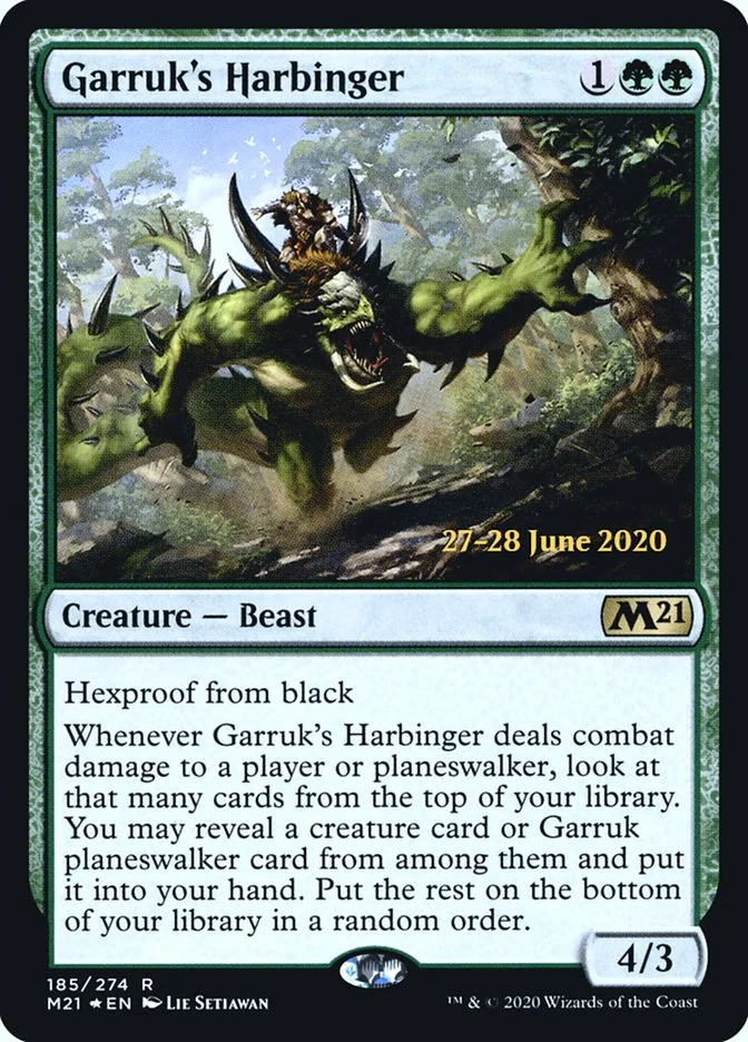Garruk's Harbinger 「PM21/185s」「EN」