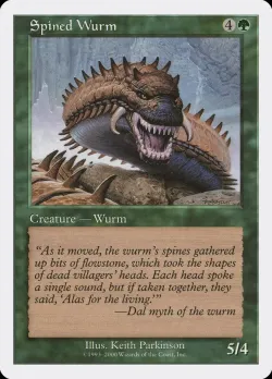 Spined Wurm #2001-1 · Magic: The Gathering