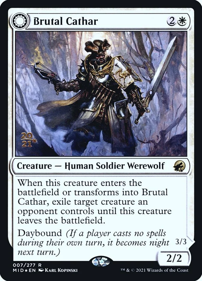 Brutal Cathar // Moonrage Brute 「PMID/7s」「EN」