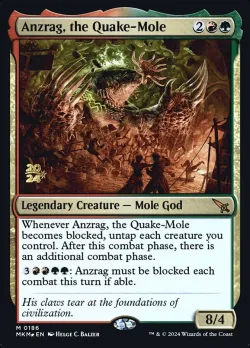Anzrag, the Quake-Mole #186s · Magic: The Gathering