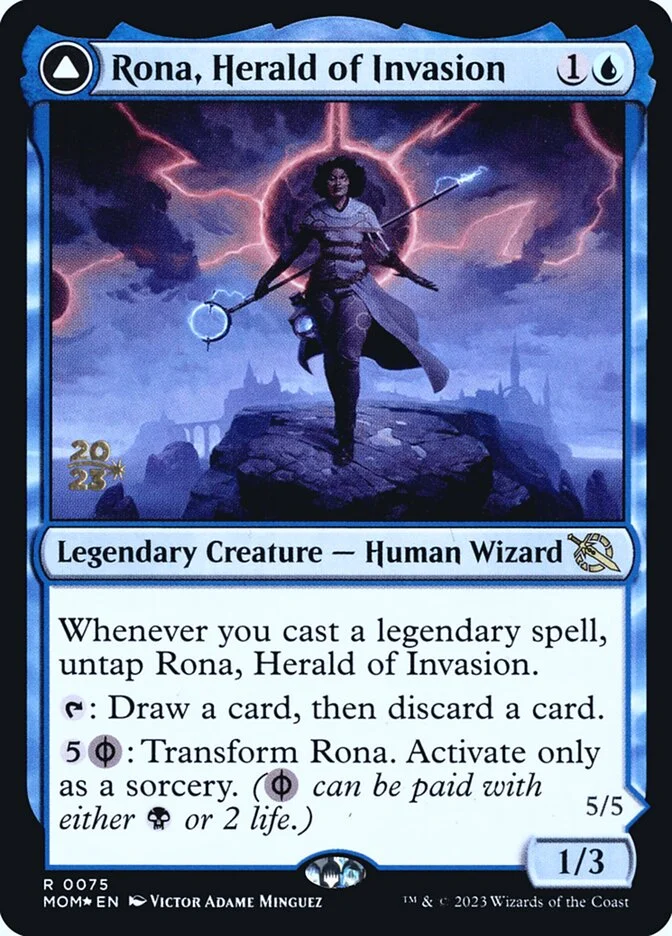 Rona, Herald of Invasion // Rona, Tolarian Obliterator 「PMOM/75s」「EN」