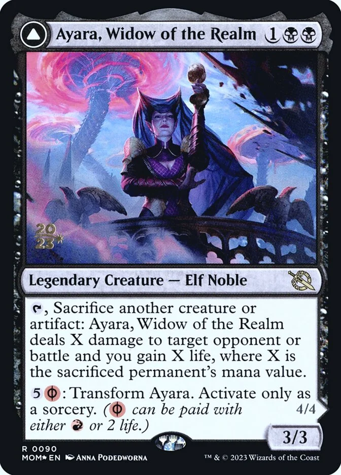 Ayara, Widow of the Realm // Ayara, Furnace Queen 「PMOM/90s」「EN」