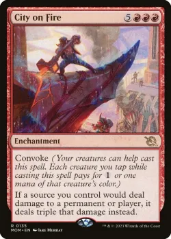 City on Fire #135p · Magic: The Gathering