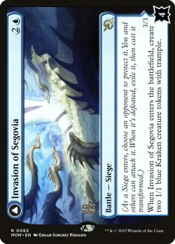 Invasion of Segovia // Caetus, Sea Tyrant of Segovia #63s · Magic: The Gathering