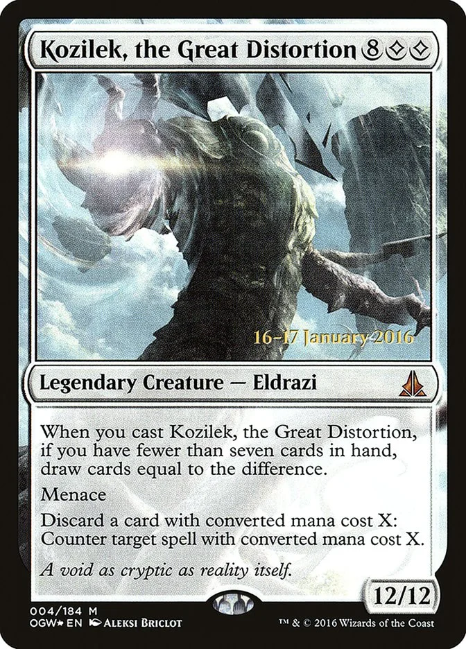 Kozilek, the Great Distortion 「POGW/4s」「EN」