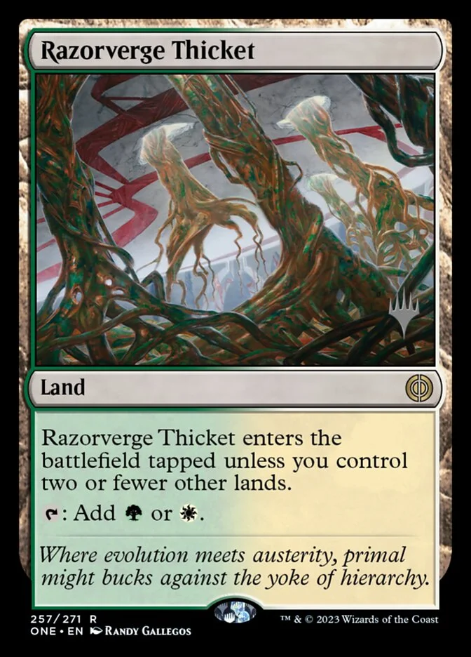 Razorverge Thicket 「PONE/257p」「EN」