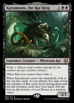 Karumonix, the Rat King #98p · Magic: The Gathering
