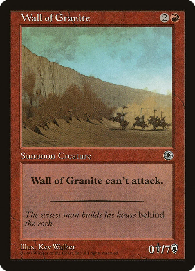 Wall of Granite 「POR/155」「EN」