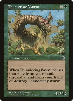 Thundering Wurm 「POR/189」「EN」