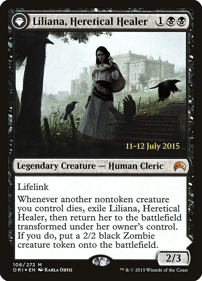 Liliana, Heretical Healer // Liliana, Defiant Necromancer 「PORI/106s」「EN」