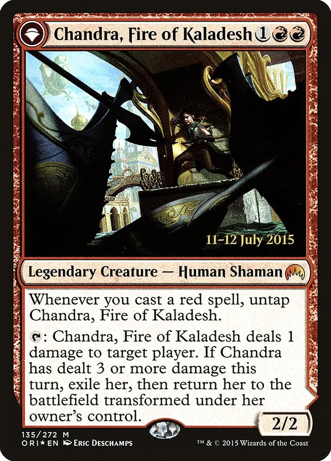Chandra, Fire of Kaladesh // Chandra, Roaring Flame 「PORI/135s」「EN」