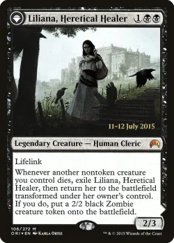 Liliana, Heretical Healer // Liliana, Defiant Necromancer 「PORI/106s」「EN」