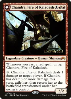 Chandra, Fire of Kaladesh // Chandra, Roaring Flame 「PORI/135s」「EN」