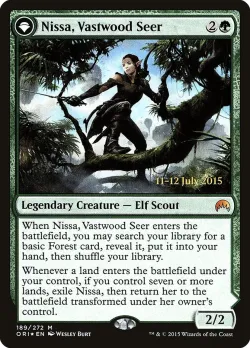 Nissa, Vastwood Seer // Nissa, Sage Animist 「PORI/189s」「EN」
