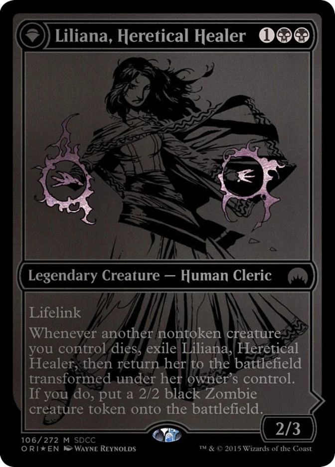 Liliana, Heretical Healer // Liliana, Defiant Necromancer 「PS15/106」「EN」