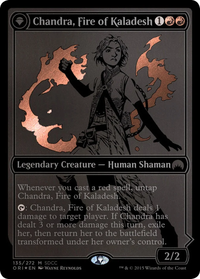Chandra, Fire of Kaladesh // Chandra, Roaring Flame 「PS15/135」「EN」