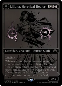 Liliana, Heretical Healer // Liliana, Defiant Necromancer 「PS15/106」「EN」