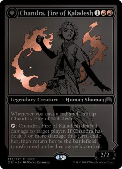 Chandra, Fire of Kaladesh // Chandra, Roaring Flame 「PS15/135」「EN」