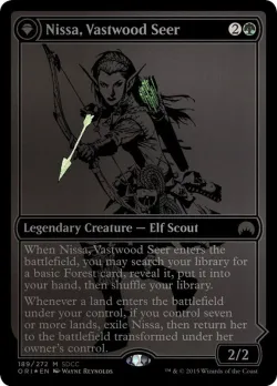 Nissa, Vastwood Seer // Nissa, Sage Animist 「PS15/189」「EN」