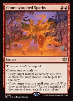 Choreographed Sparks #111p · Magic: The Gathering