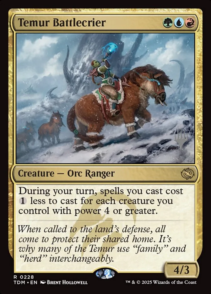 Temur Battlecrier 「PTDM/228p」「EN」