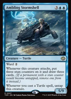 Ambling Stormshell #37p · Magic: The Gathering
