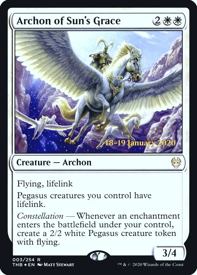 Archon of Sun's Grace 「PTHB/3s」「EN」