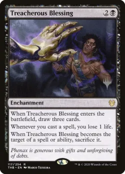 Treacherous Blessing #117p · Magic: The Gathering