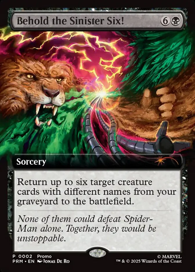 Behold the Sinister Six! 「PURL/2025-4」「EN」