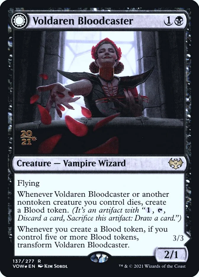 Voldaren Bloodcaster // Bloodbat Summoner 「PVOW/137s」「EN」