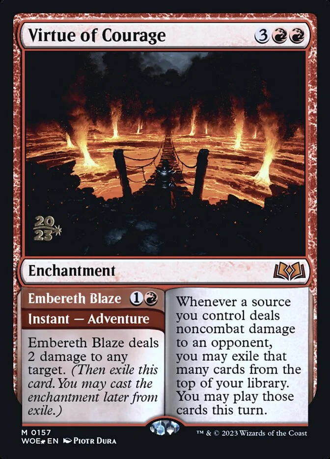 Virtue of Courage // Embereth Blaze 「PWOE/157s」「EN」