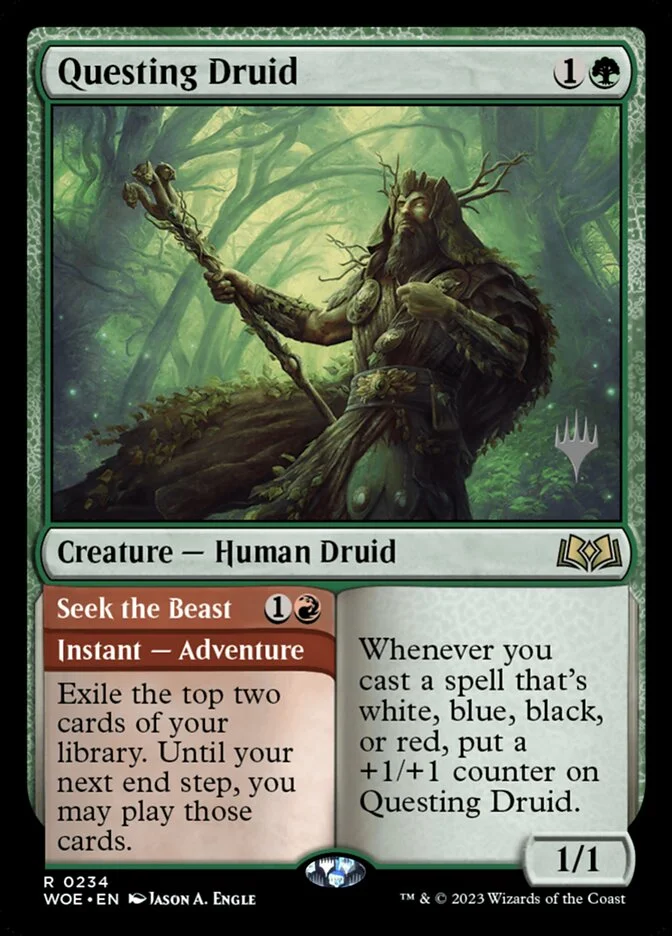 Questing Druid // Seek the Beast 「PWOE/234p」「EN」