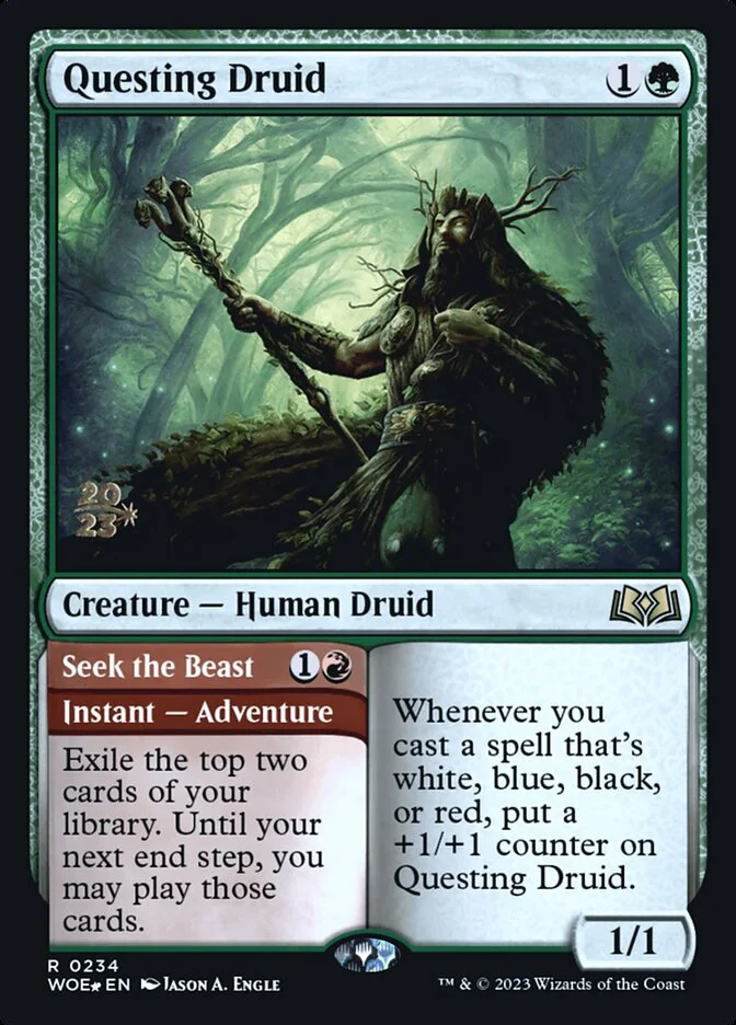 Questing Druid // Seek the Beast 「PWOE/234s」「EN」