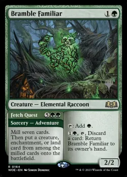 Bramble Familiar // Fetch Quest #164p · Magic: The Gathering
