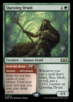 Questing Druid // Seek the Beast 「PWOE/234p」「EN」