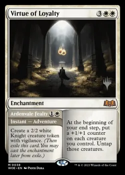 Virtue of Loyalty // Ardenvale Fealty #38p · Magic: The Gathering