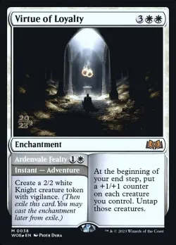 Virtue of Loyalty // Ardenvale Fealty #38s · Magic: The Gathering