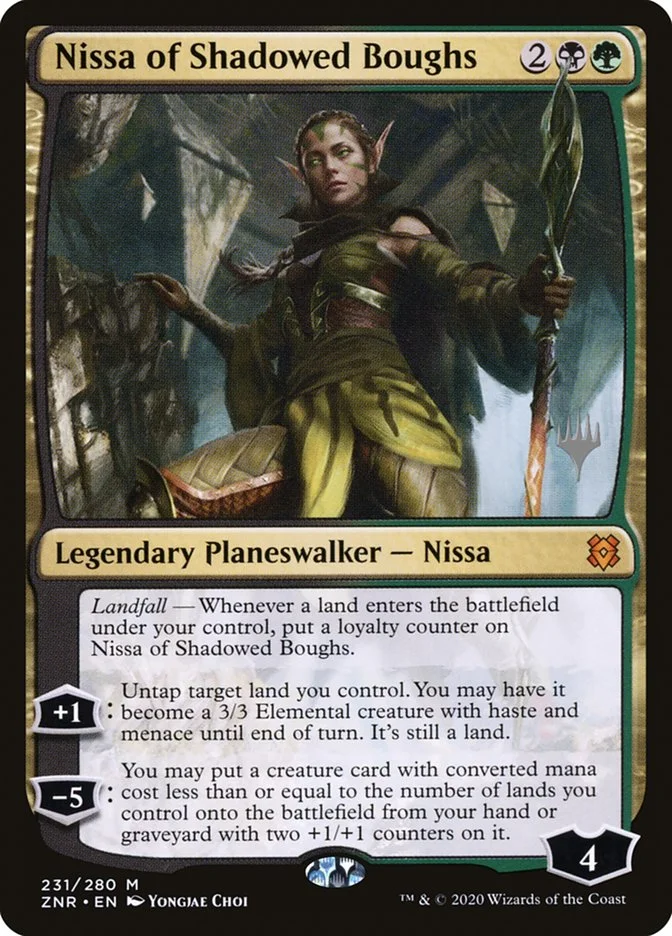 Nissa of Shadowed Boughs 「PZNR/231p」「EN」